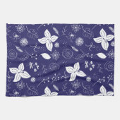 Navy Blue Christmas Geschirrtuch (Horizontal)