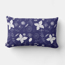 Navy Blue Christmas Lendenkissen