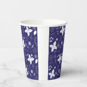 Navy Blue Christmas Pappbecher (Links)
