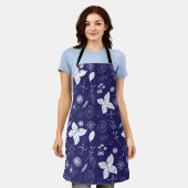 Navy Blue Christmas Schürze (Getragen)