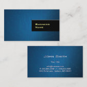 Navy Blue Circuit Layout Hi-Tech Beruflich Visitenkarte (Vorne/Hinten)
