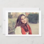 Navy Blue Class of 2022 4 Foto Graduation Party Einladung (Rückseite)