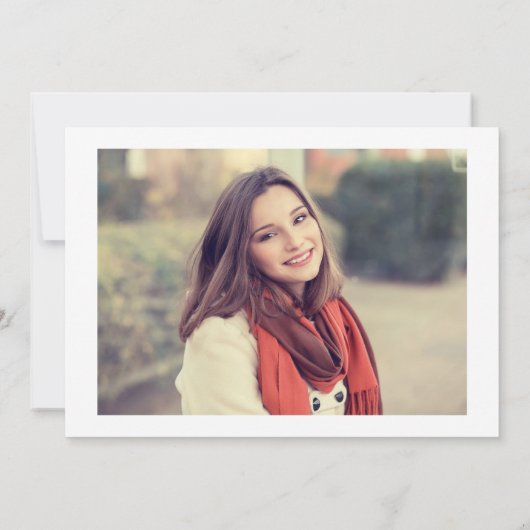 Navy Blue Class of 2022 4 Foto Graduation Party Einladung (Rückseite)