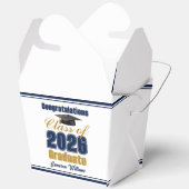 Navy Blue Class of 2026 Graduation Party Fortune Geschenkschachtel (Offen)