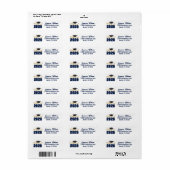 Navy Blue Class of 2026 Graduation Return Address (Vorne)