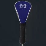Navy Blue Classic Custom Monogram & Name Golf Headcover<br><div class="desc">Diese golfkopfbedecke hat einen marineblau-Hintergrund mit einem klassischen Monogramm und Ihrem individuelle Name oder einem anderen Text in Weiß. Fügen Sie einfach Ihr eigenes Monogramm und Ihren Namen oder einen anderen Text hinzu,  indem Sie auf Diese Vorlage personalisieren klicken.</div>