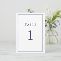 Navy Blue Classic Minimalistisch Wedding