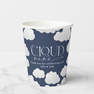 Navy Blue Cloud 9 Dusche modern stilvoll Pappbecher