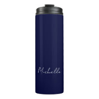 Navy Blue Color Schlicht Moderne Namenskalligraphi