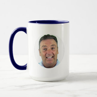 NAVY BLUE Combo-Foto-Tasse - Runde Rahmen individu Tasse