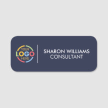 Navy Blue Company Firmenlogo Mitarbeiter Magnetic