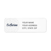 Navy Blue Crochet Chart Label (Vorne)