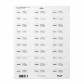 Navy Blue Crochet Chart Label (Vorne)