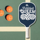 Navy Blue Custom Monogram Pickleball Queen Pickleball Schläger