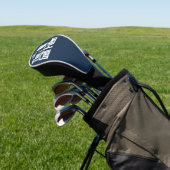 Navy Blue Custom Monogram The Golf Father Golf Headcover (In SItu)