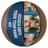 Navy Blue Custom Player Team Sports Personalized  Basketball (Vertikal)