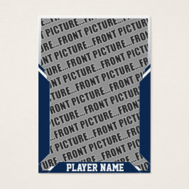 Navy Blue Customized Sports Trading Cards