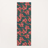 Navy Blue Daisy Flower Meadow Yogamatte (Vorderseite)