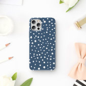 Navy Blue Dalmatian Spots, Dalmatian Dots, Dotted Case-Mate iPhone Hülle