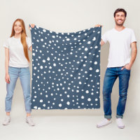 Navy Blue Dalmatian Spots, Dalmatian Dots, Dotted
