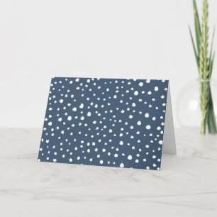 Navy Blue Dalmatian Spots, Dalmatian Dots, Dotted Karte