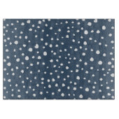 Navy Blue Dalmatian Spots, Dalmatian Dots, Dotted Schneidebrett (Vorderseite)