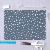Navy Blue Dalmatian Spots, Dalmatian Dots, Dotted Seidenpapier (Handwerk)