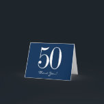 Navy Blue Danke Cards - Modern Blue White<br><div class="desc">Modern Navy Blue danke Ihnen Karten mit fett weißem Text,  bearbeiten,  wie Sie möchten!</div>