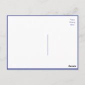 Navy Blue Danke, dass Sie Postkarte begrüßen (Rückseite)