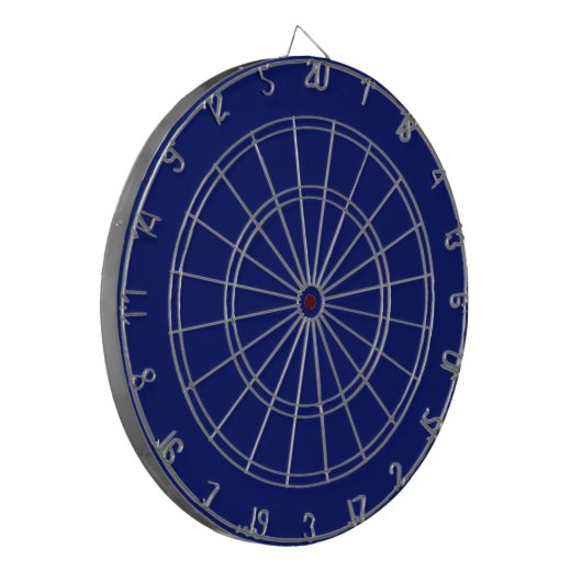 Navy Blue Dart Board Dartscheibe (Vorderseite Links)