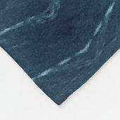 Navy Blue Decorative Fleecedecke (Ecke)