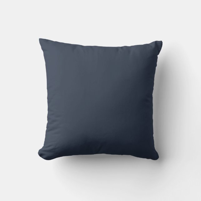 Navy Blue Decorative Outdoor Throw Kissen (Vorderseite)