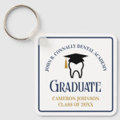 Navy Blue Dental School Custom Abschluss Gift Schlüsselanhänger (Vorderseite)