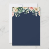 Navy Blue, der die Bride Best Game Card kennt Einladung (Rückseite)