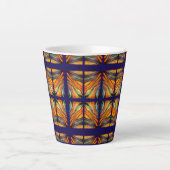 Navy Blue Desert Inspiration Latte Tasse (Vorderseite)