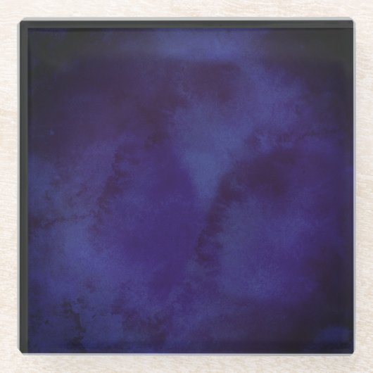 Navy blue Design Coaster Glasuntersetzer (Vorderseite)