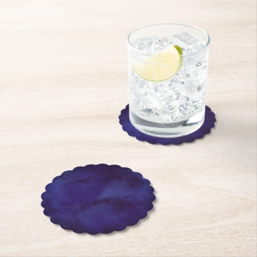 Navy blue Design Coaster Untersetzer (Vor Ort)
