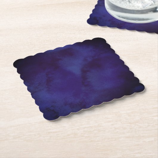 Navy blue Design Coaster Untersetzer (angewinkelt)