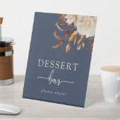Navy Blue Dessert Bar Sign Sockelschild (In SItu)