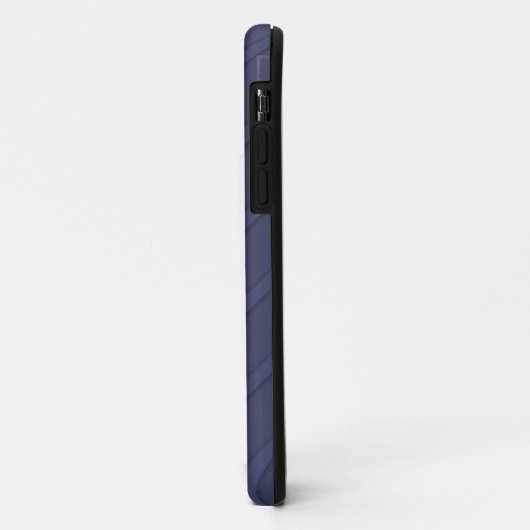 Navy Blue Diagonal Case-Mate iPhone Hülle (Hinten/Links)