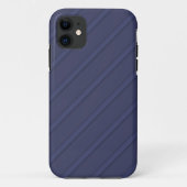 Navy Blue Diagonal Case-Mate iPhone Hülle (Rückseite)