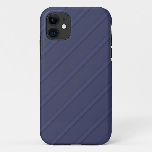 Navy Blue Diagonal Case-Mate iPhone Hülle (Rückseite)