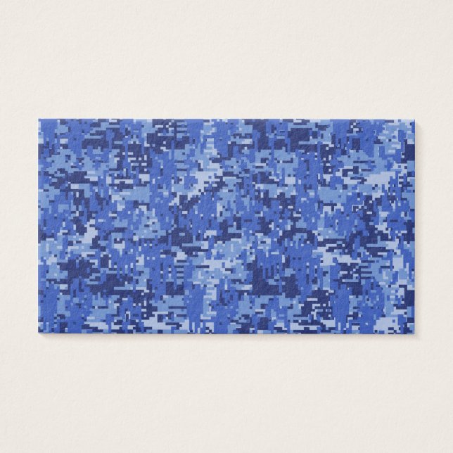 Navy Blue Digital Camouflage Camouflage Textur (Vorderseite)