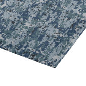 Navy Blue Digital Camouflage Deco Schneidebrett (Ecke)