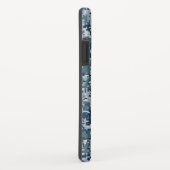 Navy Blue Digital Camouflage Design Case-Mate iPhone Hülle (Hinten/Rechts)