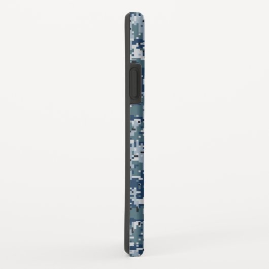 Navy Blue Digital Camouflage Design Case-Mate iPhone Hülle (Hinten/Rechts)