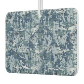 Navy Blue Digital Pixels Camouflage Deco Autolufterfrischer (Links)