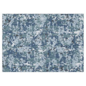 Navy Blue Digital Pixels Camouflage Deco Tischdecke (Vorderseite (Horizontal))