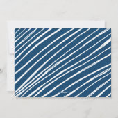 Navy Blue Einfach fröhliches Foto Feiertagskarte (Rückseite)