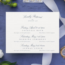 Navy Blue Elegant Calligraphy multi-event